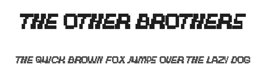 The Other Brothers by Charlie Samways — Display Font