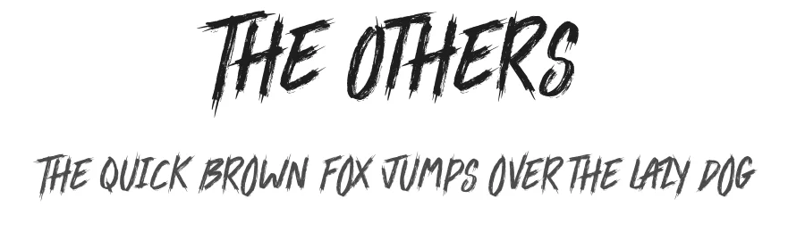 The Others by Jonathan S. Harris — Display Font