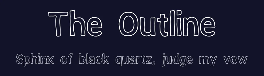 The Outline — Display Font — thumbnail 2
