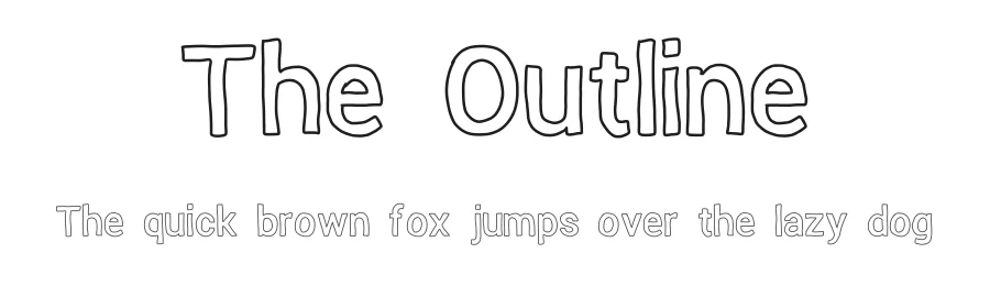 The Outline — Display Font