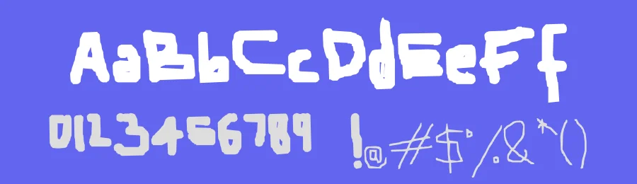 The power on my laptops about to run out too — Display Font — thumbnail 3