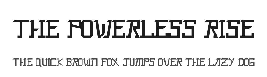 The Powerless Rise by Luis Jaramillo — Display Font