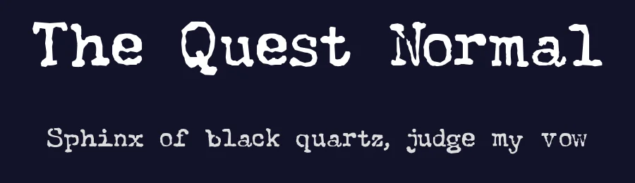 The Quest Normal — Display Font — thumbnail 2