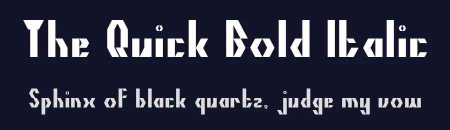 The Quick Bold Italic by http://www.dafont.com/wino-s-kadir.d2209 — Display Font — thumbnail 2