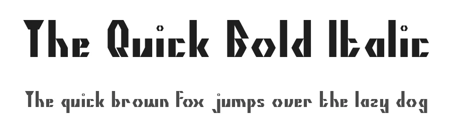 The Quick Bold Italic by http://www.dafont.com/wino-s-kadir.d2209 — Display Font