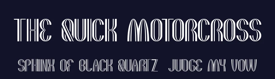 the quick motorcross by http://www.dafont.com/wino-s-kadir.d2209 — Display Font — thumbnail 2