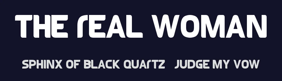 The Real Woman — Display Font — thumbnail 2