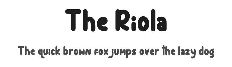 The Riola by Yudi Pratama Chandra — Display Font