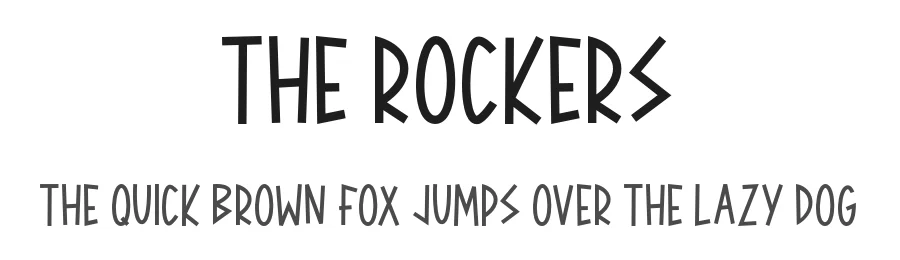 The Rockers by Rayvaldo Rizki Pratama Augusta — Sans Font