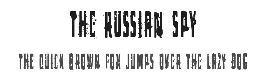 The Russian Spy by Woodcutter Manero — Display Font