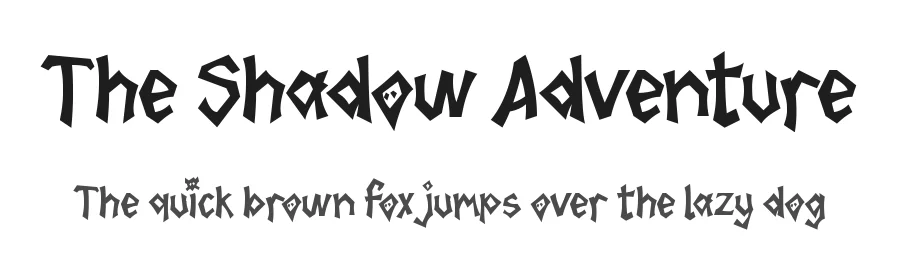 The Shadow Adventure by Luis Jaramillo β Display Font