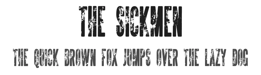 The Sickmen by Fabien Delage - WMK - The WondermakerΒ© β Display Font