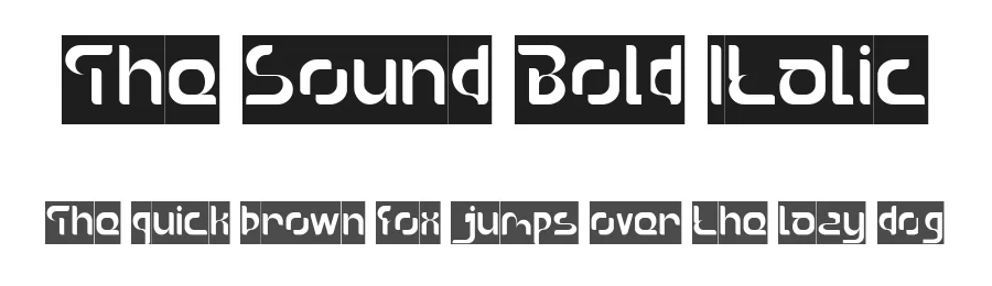 The Sound Bold Italic by http://www.dafont.com/wino-s-kadir.d2209 β Display Font