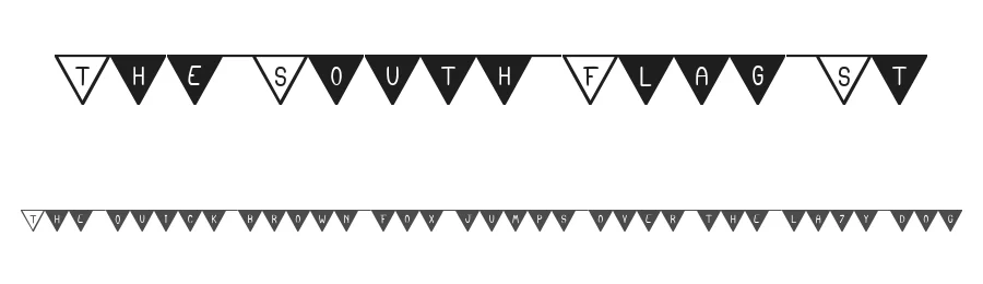 The South Flag St by This font is an original work of southype dot com β Display Font