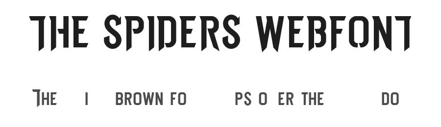 THE SPIDERS WEBFONT by SpideRaY β Display Font