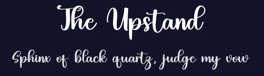 The Upstand — Display Font — thumbnail 2