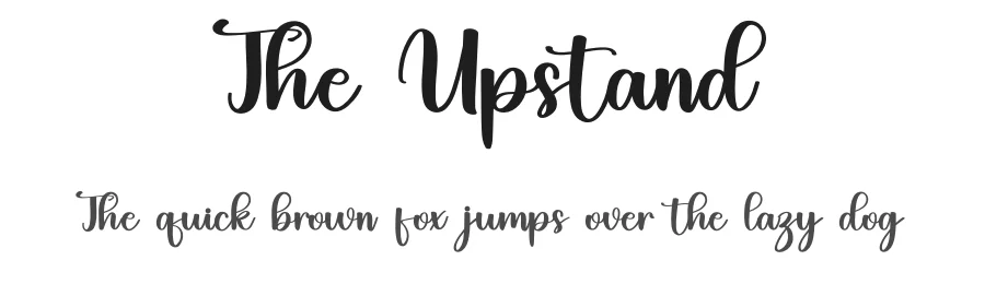 The Upstand — Display Font
