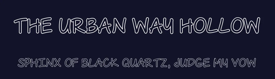 The Urban Way Hollow — Display Font — thumbnail 2