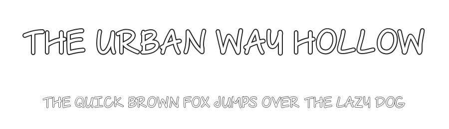 The Urban Way Hollow — Display Font