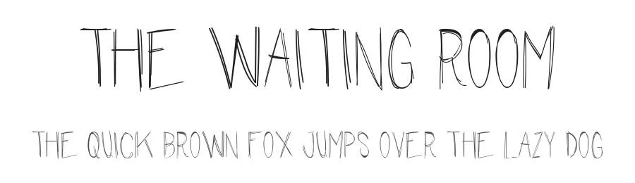 The Waiting Room by Chris Vile — Display Font