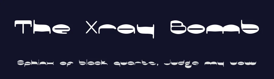 The Xray Bomb — Display Font — thumbnail 2