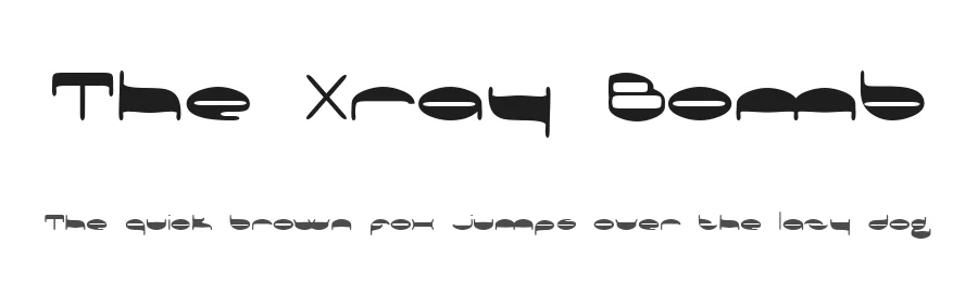 The Xray Bomb — Display Font