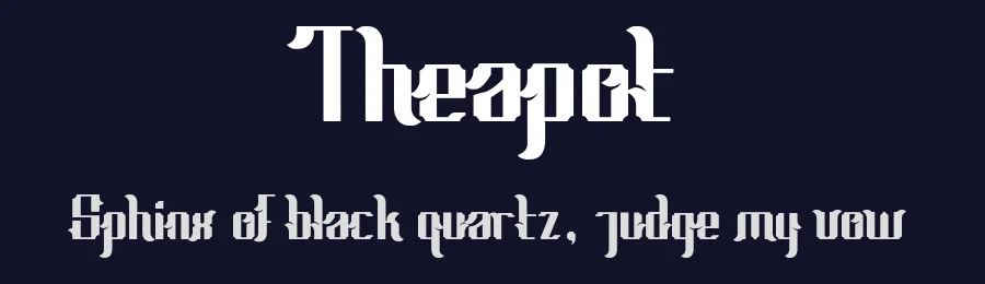 Theapot — Display Font — thumbnail 2