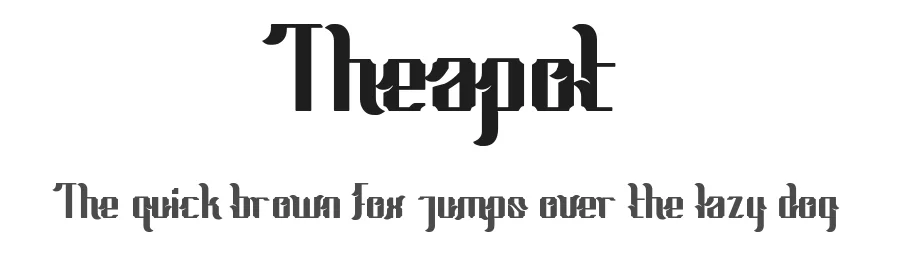 Theapot — Display Font