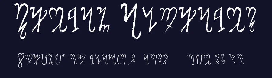 Theban Alphabet — Display Font — thumbnail 2