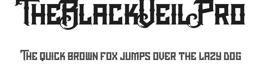 TheBlackVeilPro by Mikrojihad — Display Font