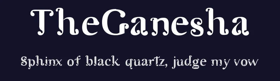 TheGanesha by Alejandra Cruzado — Display Font — thumbnail 2