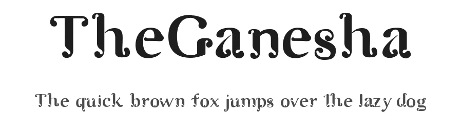 TheGanesha by Alejandra Cruzado — Display Font