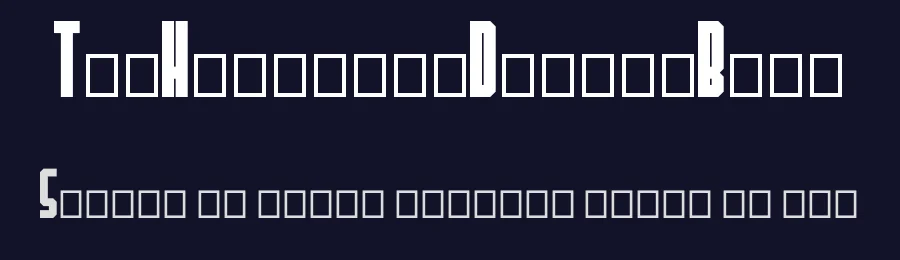 TheHangoverDecadeBold — Display Font — thumbnail 2