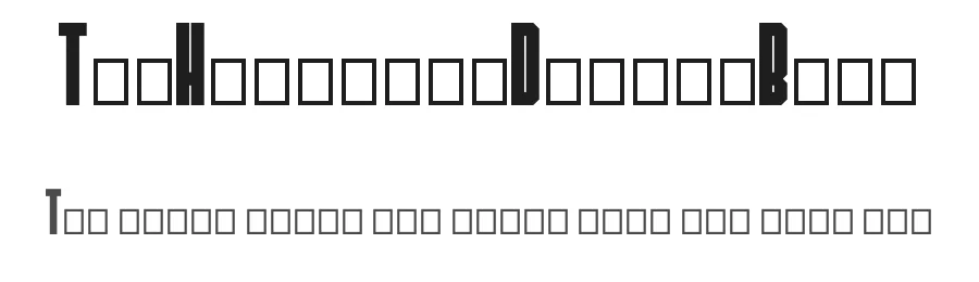 TheHangoverDecadeBold — Display Font