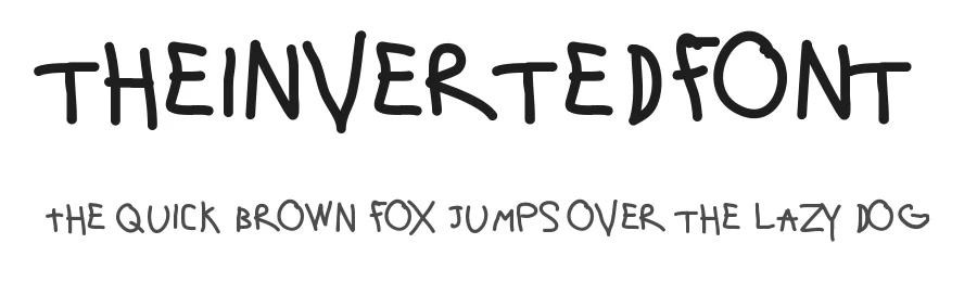 theinvertedfont — Display Font