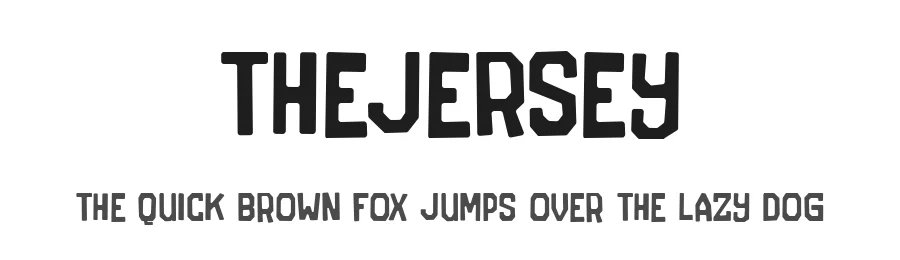 TheJersey by Sahirul Iman, Semarang, alexatype — Display Font
