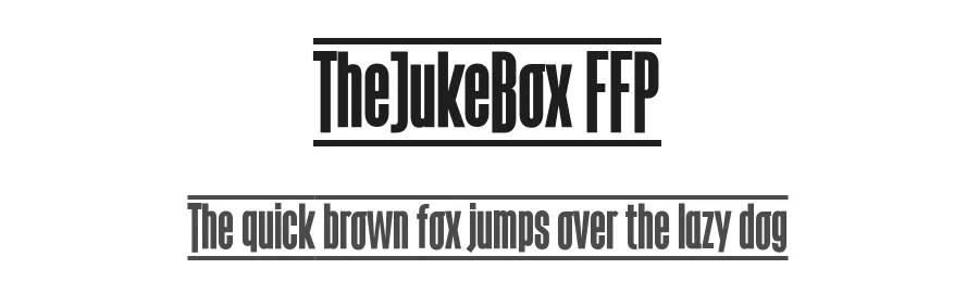 TheJukeBox FFP by Fernando Haro — Display Font