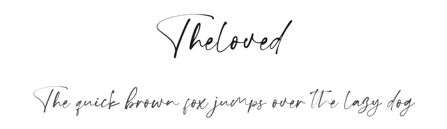 Theloved by Agung Rohmat — Display Font