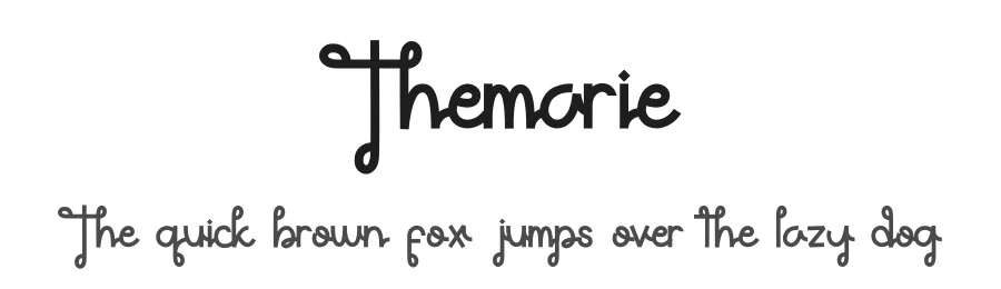 Themarie by Jadatype — Display Font