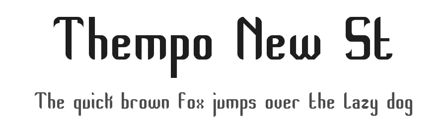 Thempo New St by This font is an original work of southype dot com — Display Font