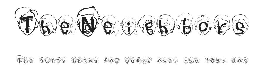 TheNeighbors — Display Font