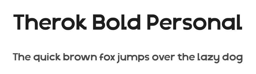 Therok Bold Personal by rozi — Display Font