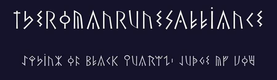 TheRomanRunesAlliance — Display Font — thumbnail 2