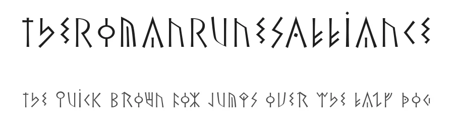 TheRomanRunesAlliance — Display Font
