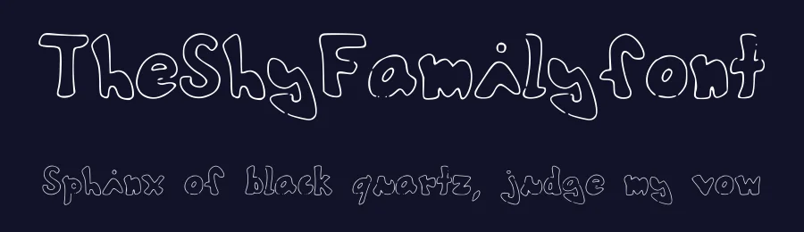 TheShyFamilyfont — Display Font — thumbnail 2
