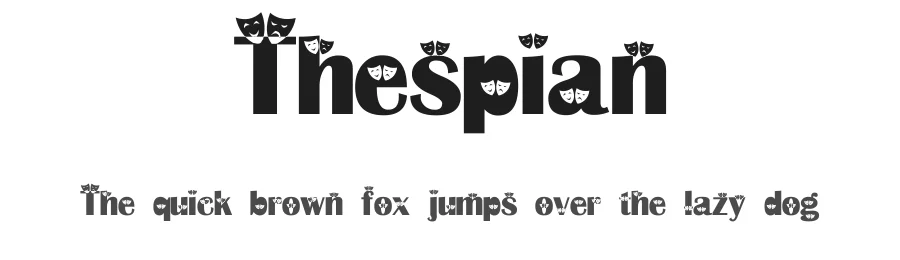 Thespian by High-Logic - Erwin Denissen 1999 — Display Font