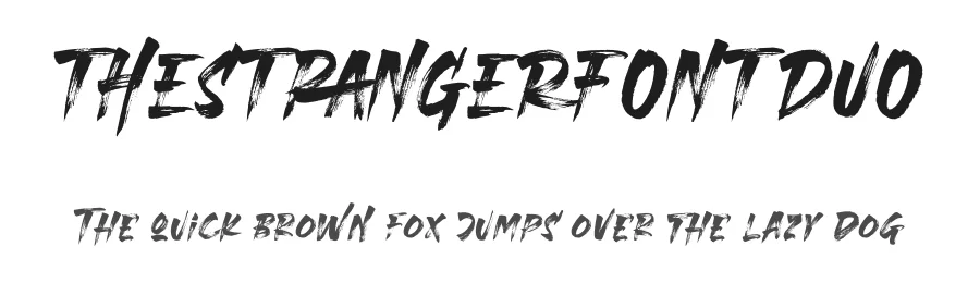 THESTRANGERFONTDUO by Donis Miftahudin — Display Font
