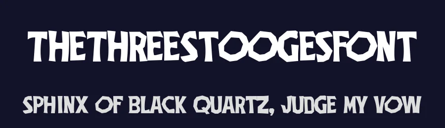 TheThreeStoogesFont — Display Font — thumbnail 2