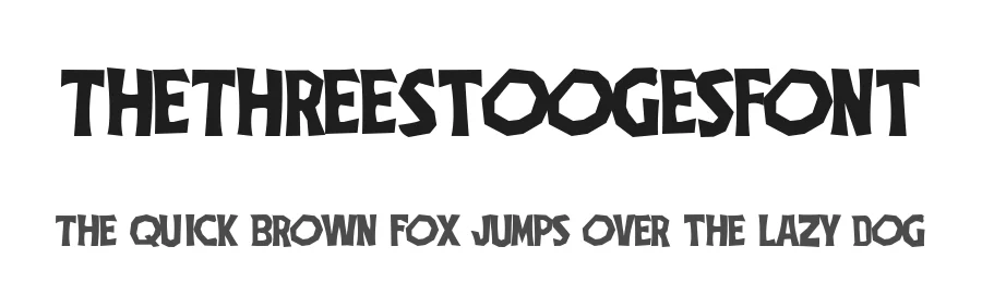 TheThreeStoogesFont — Display Font
