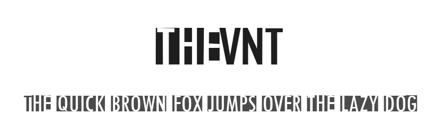 theVNT by SpideRaY — Display Font